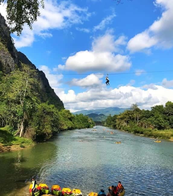 From Vientiane: Vang Vieng Tour with Cave Kayak & Zipline - Key highlights to notice before you go