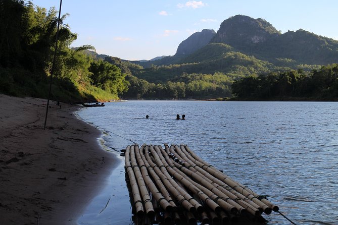 FULL DAY – Kuang Si Waterfall, Kayak on the Nam Ou / Mekong River, Pak Ou Caves - Lunch at Manifa Elephant Camp: Buffet Food Plus Reset Time