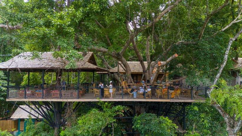 Kuang Si Waterfall, Tree Top Cafe, Ziplining - Hotel pickup and the drive in: getting the day started with less hassle