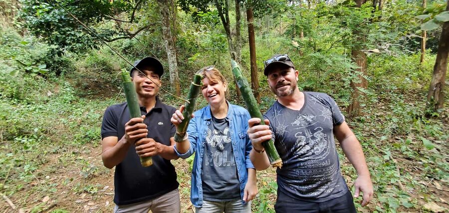 Luang Prabang: Bamboo Forest Cooking-class & Farm Visit - Bamboo cooking in Luang Prabang, built around Khmu daily life