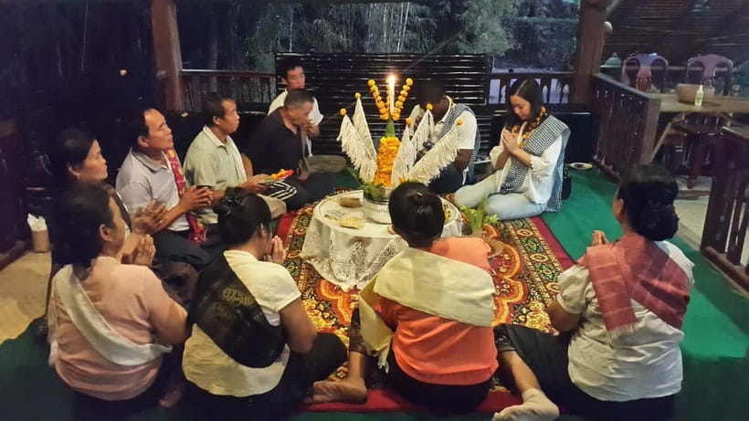 Luang Prabang: Evening Cooking Class & Local Baci Ceremony - Dinner With the Rice-Field View, Family-Style Lao Style
