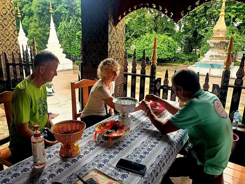 Luang Prabang: Foodie Walking Tour & Monk Blessing - Temple visit in the UNESCO old town: monk teaching and your blessing ceremony