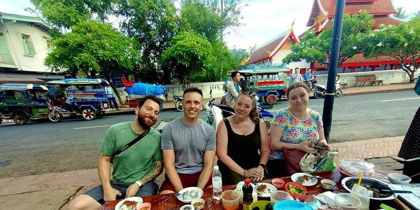 Luang Prabang: Foodie Walking Tour & Monk Blessing - Pace, comfort, and what to bring for 3.5 hours on foot