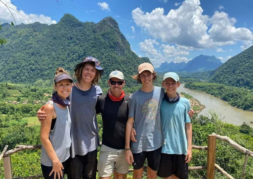 Luang Prabang: Nong Khiaw 3-Day Trekking & camping, Homstay - Day 1: highest viewpoint hike, sunset camp, and a front-row sky