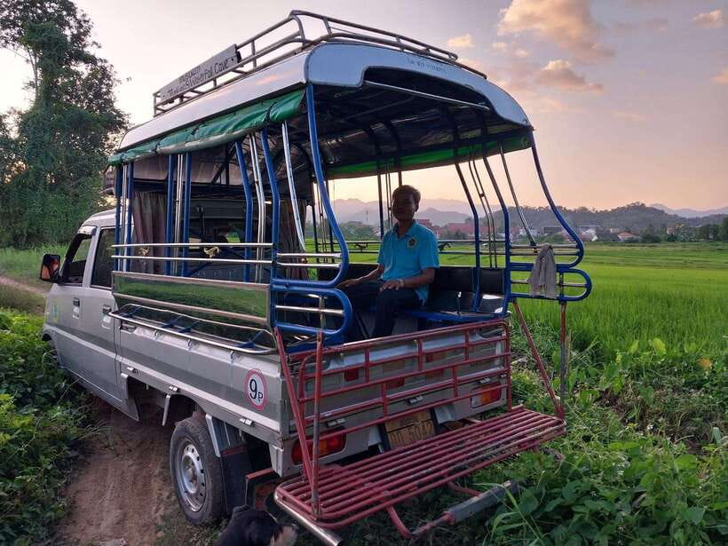 Luang Prabang: Organic Farm Experience & Hike to Kuang si - Kuang Si Falls swim time, three tiers of cooling water