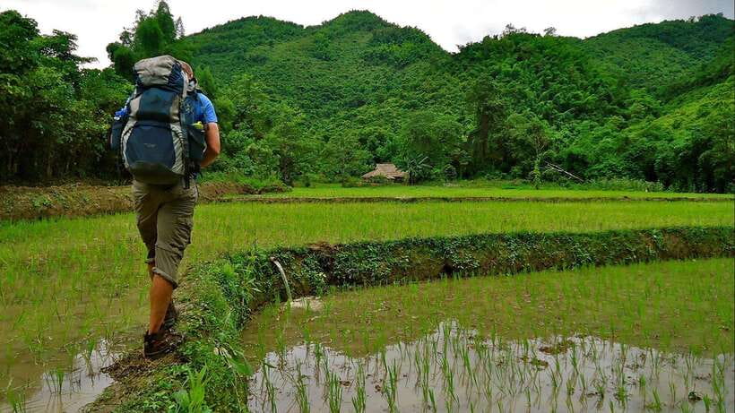 Luang Prabang Thin Pha Trail & Tad Sae Falls Trek - Hiking the Thin Pha Trail: 12 km of limestone, paddies, and footpaths