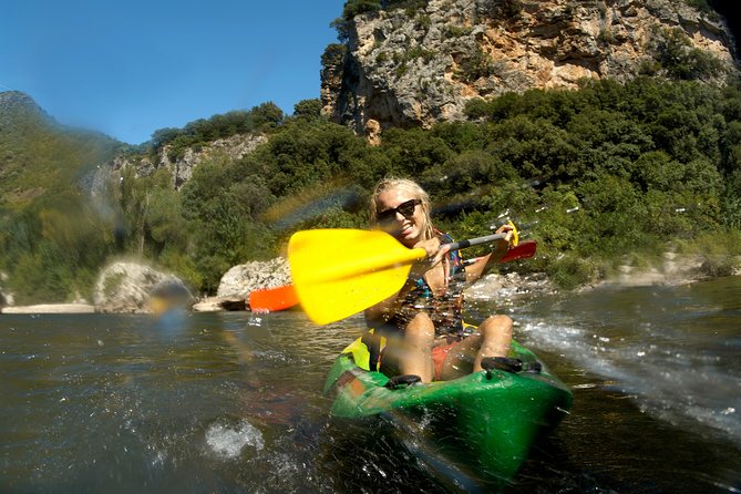 One Day Guided Tour: Kayaking, Zipline & Tubing In The Cave from Vang Vieng - Nam Song River time, with paddle help and karst scenery