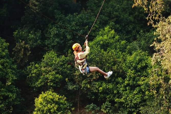 One Day Guided Tour: Kayaking, Zipline & Tubing In The Cave from Vang Vieng - How the day uses ziplining as the energy reset