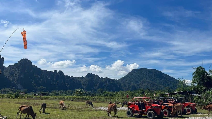 Vang Vieng: Hot Air Balloon and Go Kart Ride - Vang Vieng in One Day: Balloon First, Kart Racing Later