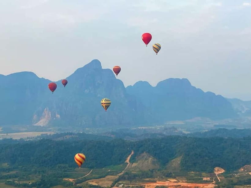 Vang Vieng: Hot Air Balloon Ride with City Hotel Pickup - Key things to know before you go