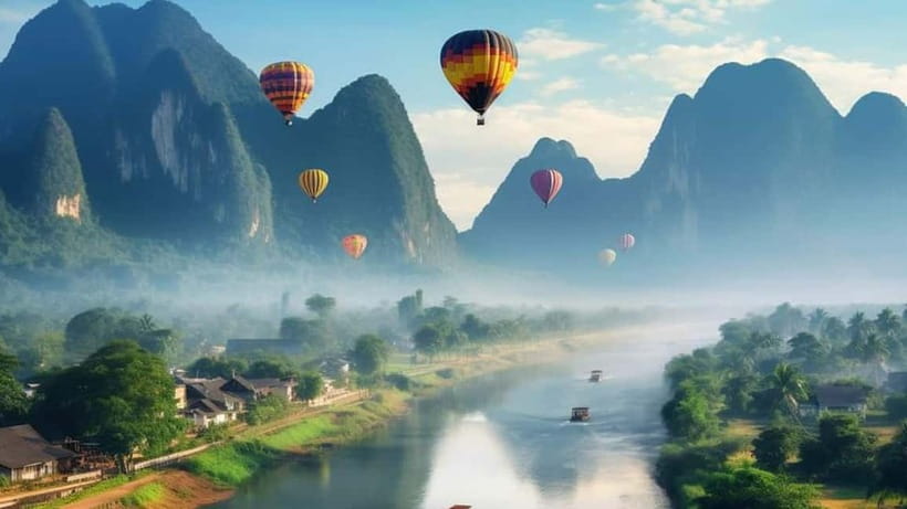 Vang vieng: Longtail boat&Hot Air Balloon&hotel pick-up - Pickup, tuk-tuk transfers, and how the timing usually feels