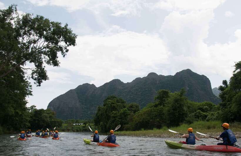 Vang Vieng: Tham Nangfar and Tham Nam Day Tour with Kayaking - Tham Norn Sleeping Cave Tubing: Short, Dark, and Memorable